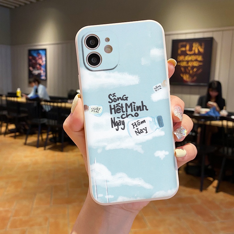 Ốp lưng iphone viền vuông cuộc sống thay đổi khi mình đổi thay dành cho ip 6/6s/7/7plus/X/Xsmax/11/11promax/12/13promax