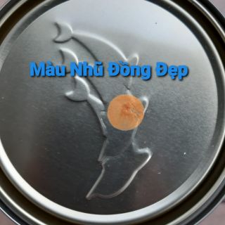 Sơn sắt mạ kẽm màu nhũ đồng đẹp lon 800gr & tặng cọ