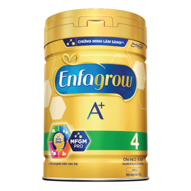 Sữa bột Enfagrow 4 870g cho bé 2-6 tuổi