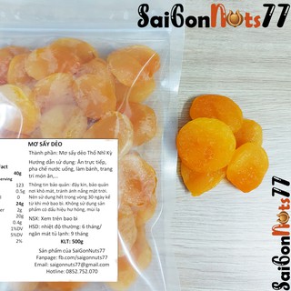 Mơ sấy dẻo Mơ khô Thổ Nhĩ Kỳ giá sỉ - Saigon Nuts