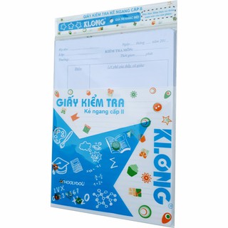 Giấy kiểm tra KLONG cấp II -B5, 70/92-25 kép- 232