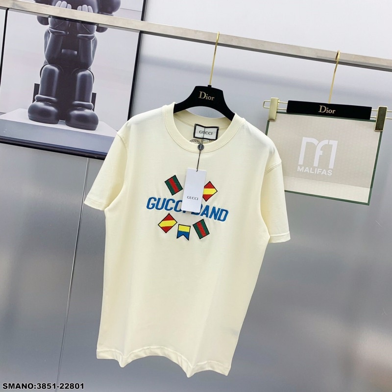 Áo Phông Nam Nữ GC Chữ Thêu Siêu Net - Áo Thun unisex GC 2 màu Siêu Hot