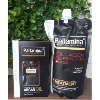 COMBO HẤP PHỤC HỒI VÀ TINH DẦU DƯỠNG TÓC PALLAMINA Ý