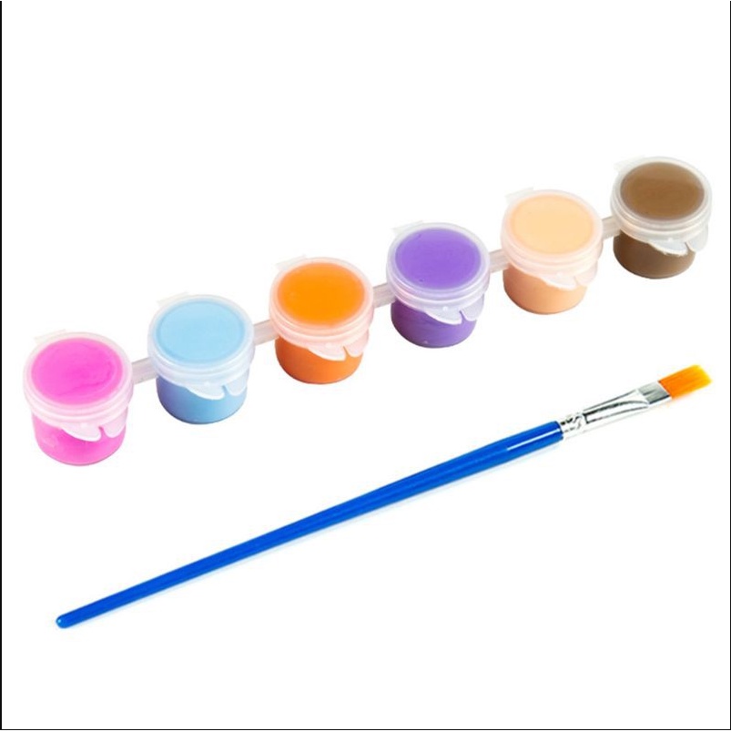 12 màu acrylic tô tượng, màu nhũ vàng, nhũ bạc màu tô tượng thạch cao MUNDO