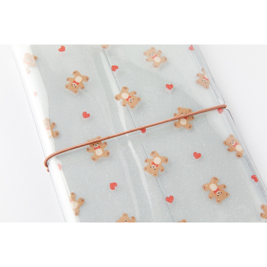 Binder Collect Book ARTBOX Hàn Quốc Đựng Sticker Nhãn Dán Họa Tiết Gấu Kim Tuyến 10 Sleeves
