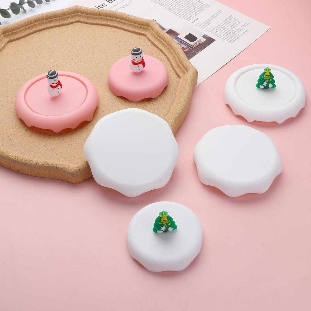 KUNHEV Nắp Đậy Cốc Trà / Cà Phê Bằng Silicone Chống Bụi Có Thể Tái Sử Dụng Trang Trí Giá