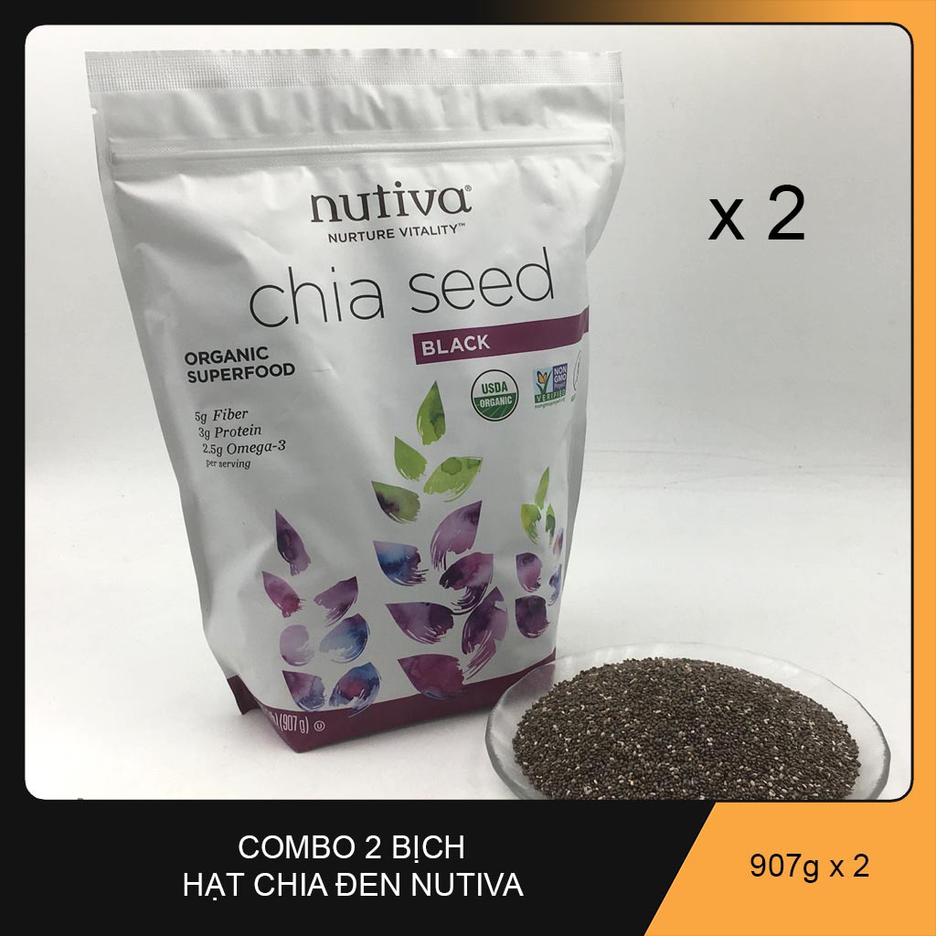 Combo 2 Gói Chia Nutiva Của Mỹ Hàng Chuẩn HSD Mới Nhất