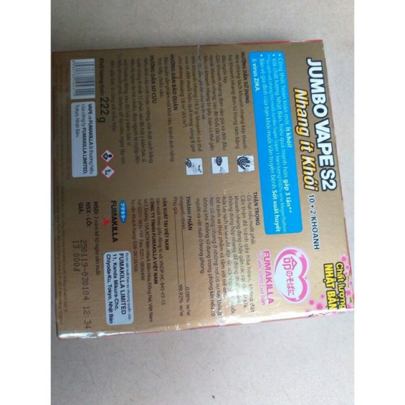 Combo 10 hộp Nhang muỗi Jumbo Vape hộp 10 khoanh
