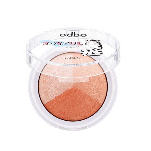 [Auth Thái] Phấn Má Hồng Có Nhũ Odbo Tông Hồng Đào Joyful Blusher OD115 No.04 - Phấn Má Hồng Tông Hồng Đào