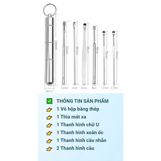 Dụng cụ lấy ráy tai 6 món cao cấp