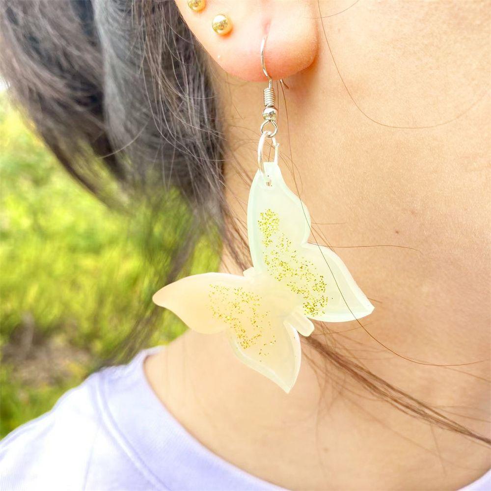 JONYE Khuôn Nhựa Làm Mặt Vòng cổ Hình Bươm Bướm