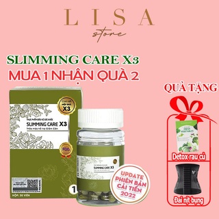 Chính hãng viên uống thảo mộc giảm cân slimming care x3 + detox