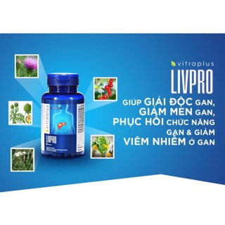 Vitraplus Livpro Capsule (Canada)(men gan cao,viêm gan cấp và mãn tính,viêm gan B,gan nhiễm mỡ,xơ gan,hút thuốc lá...)
