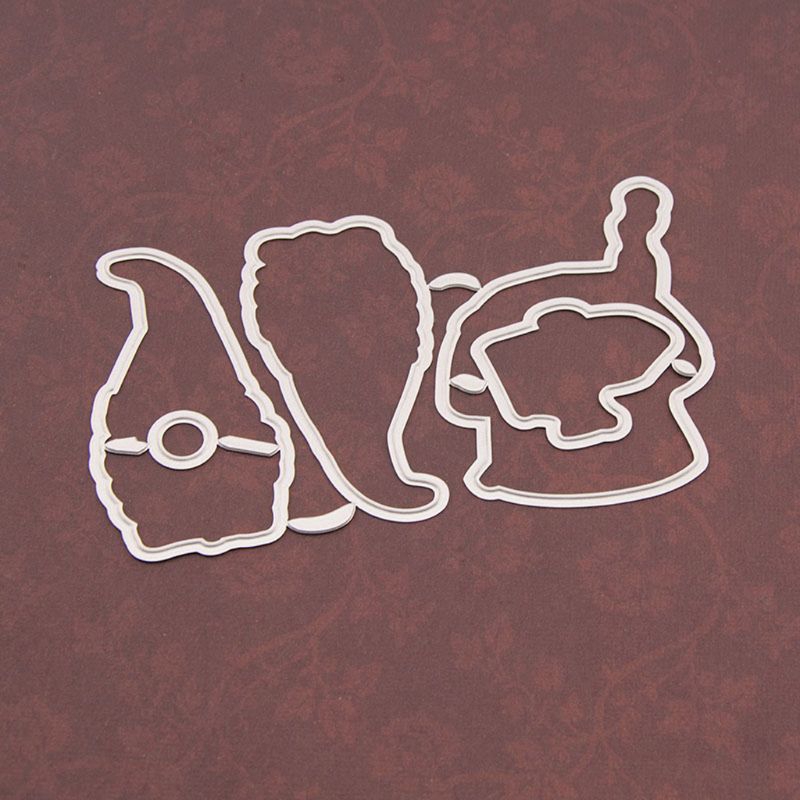 Khuôn Cắt Giấy Kim Loại Hình Ông Già Noel