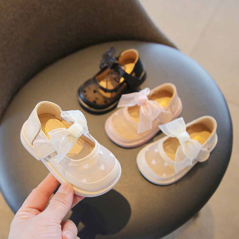 Giày Sandal Đế Mềm Phối Lưới Thoáng Khí Phong Cách Công Chúa Cho Bé Gái 1-3 Tuổi