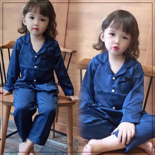 pizama Thô Lụa Cho Bé Gái