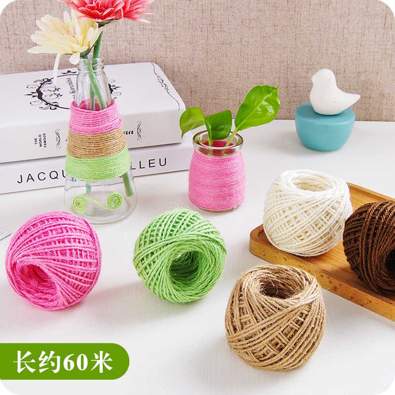 Cuộn dây đay, dây gai, dây thừng màu 2mm