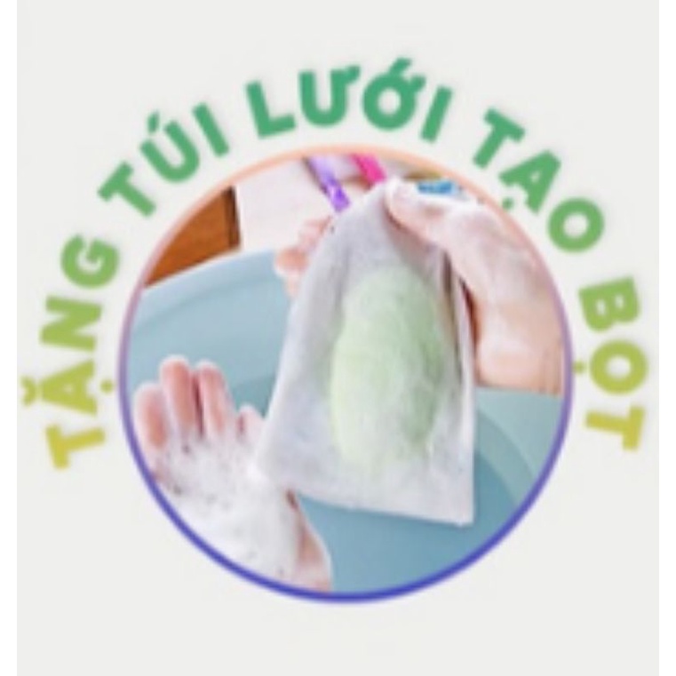 Xà Bông Sinh Dược Mướp Đắng giảm mụn, giảm thâm (Tặng Lưới tạo bọt)