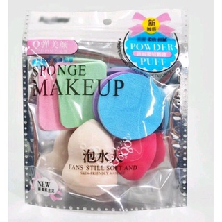Set 6 bông mút trang điểm Keli