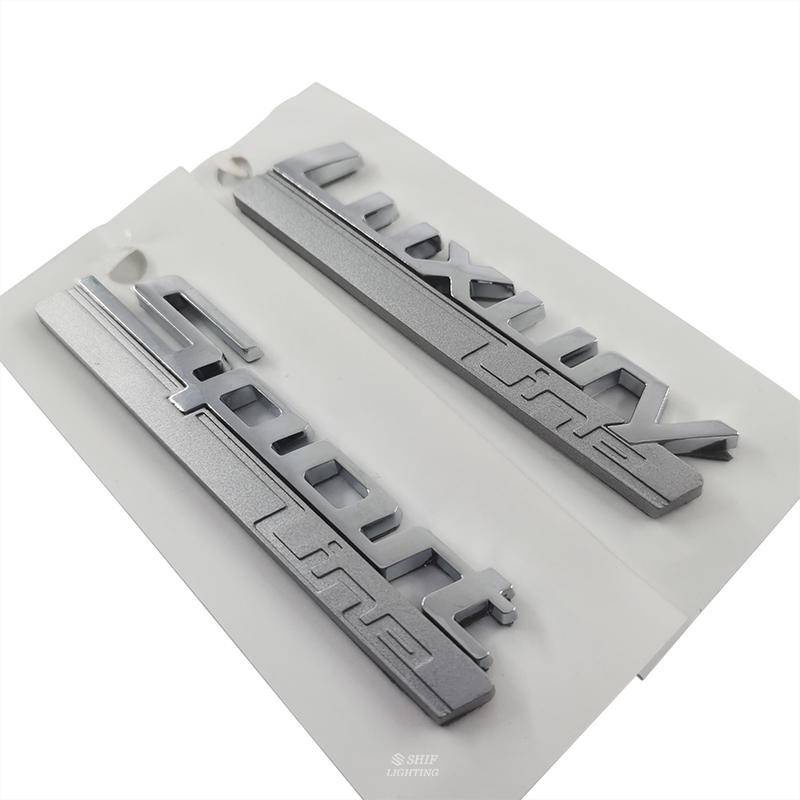 1 Miếng dán logo LUXURY LINE SPORT LINE thay thế cho xe hơi BMW