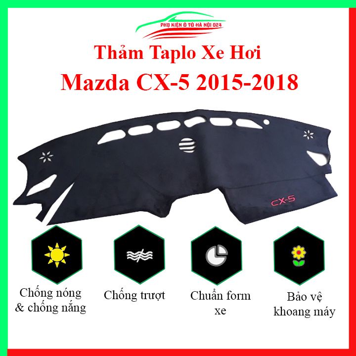 Thảm taplo xe ô tô MAZDA CX5 2015-2018 chống nắng nóng làm mát xe mở rộng tầm nhìn