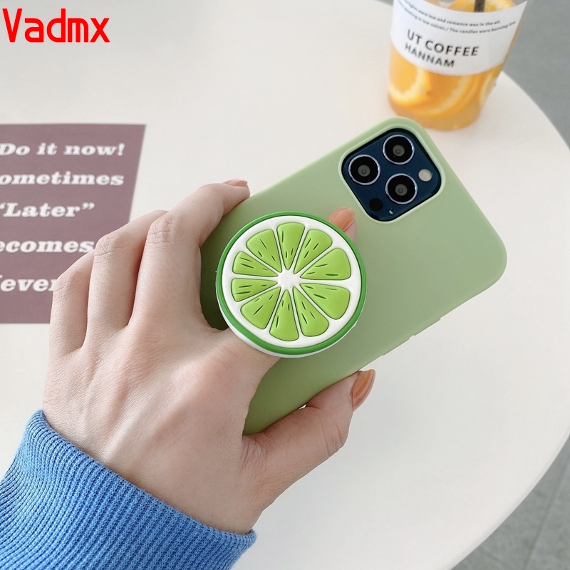 Ốp Điện Thoại Tpu Mềm Có Giá Đỡ Túi Khí Hình Trái Cây Mùa Hè Cho Vivo Iqoo 7 Neo 5 Z3 Pro