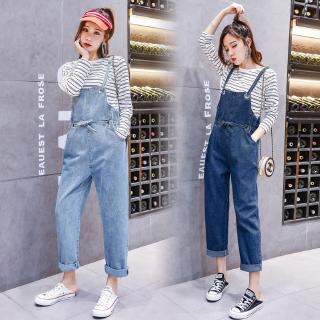 Set áo thun ngắn tay + quần yếm kẻ sọc cho bà bầu