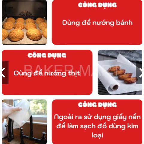 Giấy nến EU FOOD cuộn to  Giấy nướng bánh không thấm dầu
