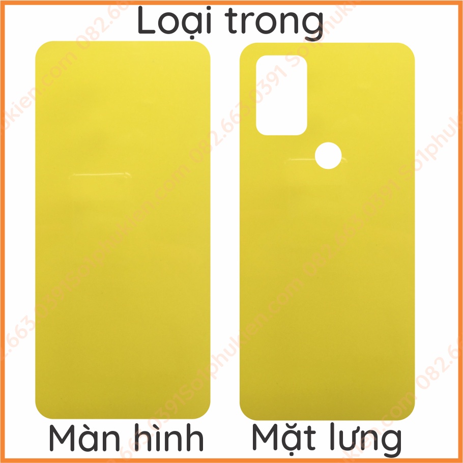 Dán dẻo PPF Bphone a40 a50 a60 loại trong, nhám dành cho màn hình, mặt lưng