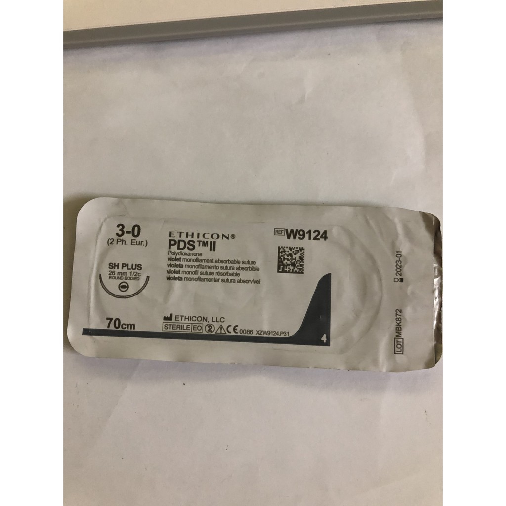 Chỉ phẫu thuật tự tan PDS II 3/0
