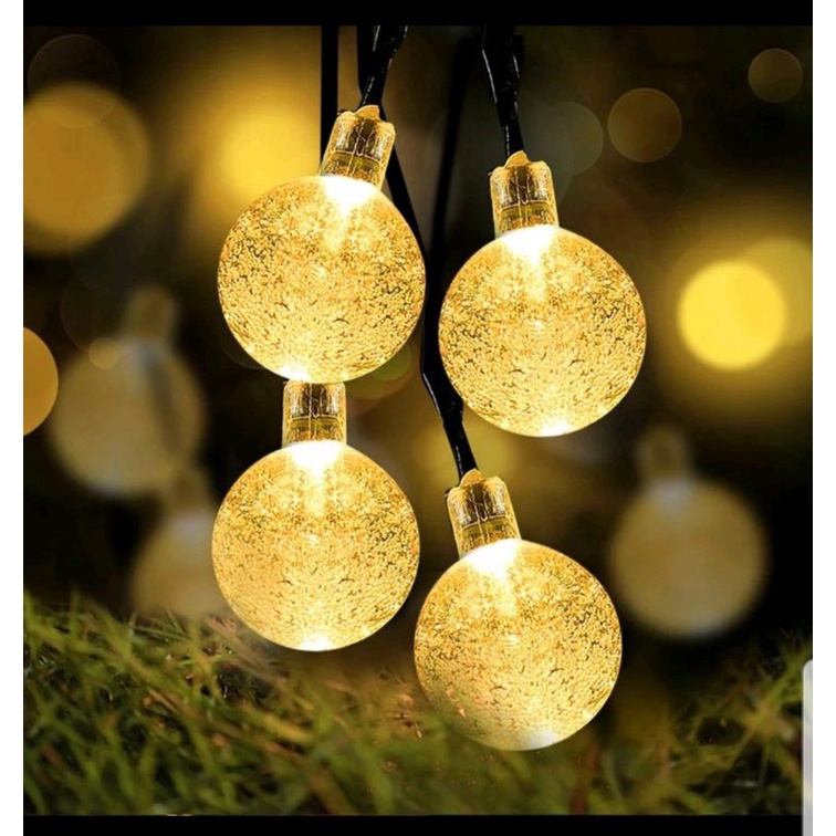 Dây đèn led trang trí cherry Ball vàng nắng