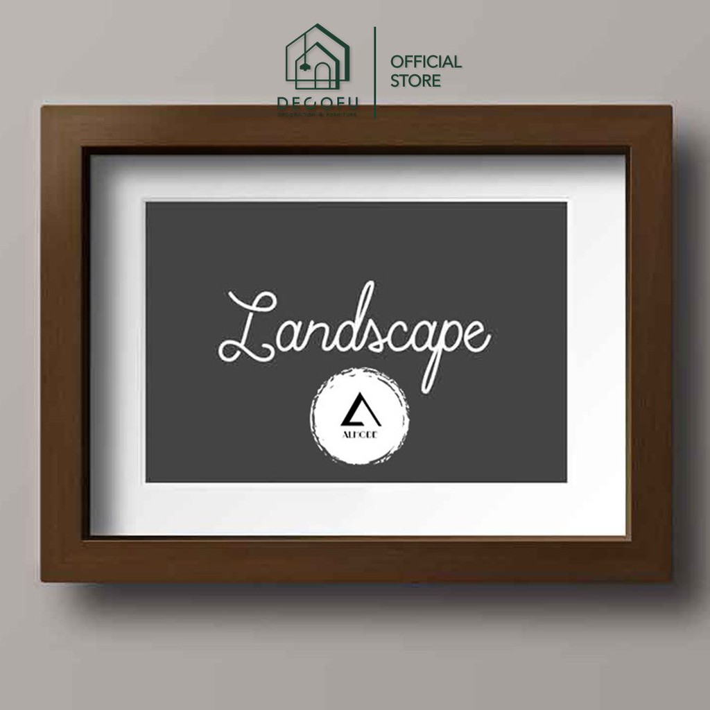 Khung tranh A4 Decofu, khung ảnh treo tường 21x30 viền trơn và giả gỗ các màu | BigBuy360 - bigbuy360.vn