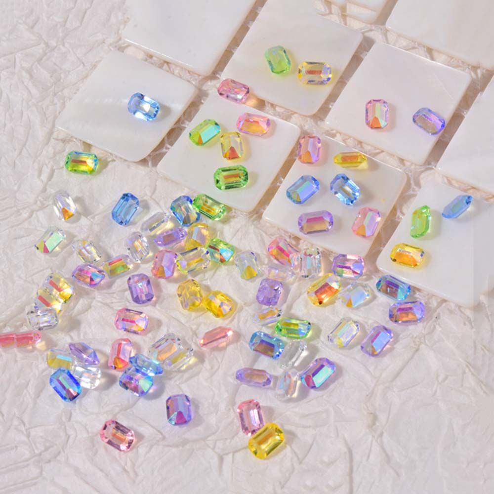 [Hàng mới về] Bộ hạt đá đính trang trí móng tay nghệ thuật 3D nhiều màu sắc thời trang