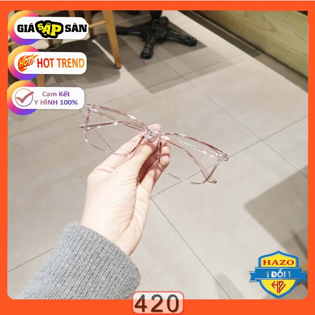 MẮT KÍNH GIẢ CẬN GỌNG DẺO HÀN QUỐC TR2222 K420 FORM VUÔNG CỰC ĐẸP | BigBuy360 - bigbuy360.vn
