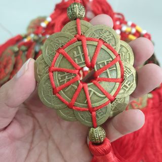 Dây xu phong thủy hoa mai 10 cánh(mai hoa thập toàn)