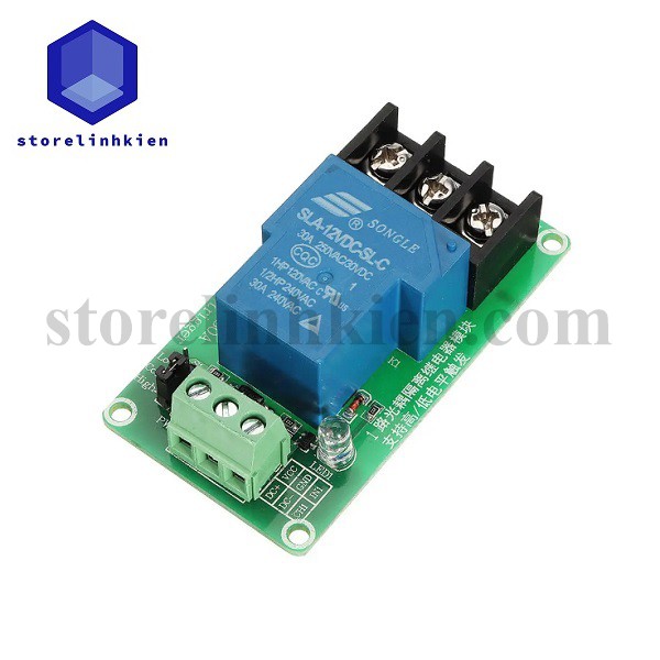 Mạch 1 Relay 5V 12V 30A kích High/Low