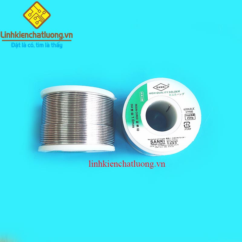 Thiếc hàn SANKI JAPAN 1.0mm 250G 63/37