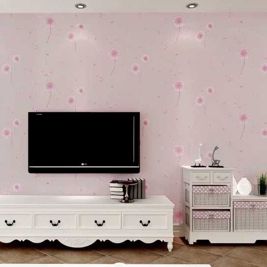 1 mét decal giấy dán tường vân nổi hoa bồ công anh khổ 53cm keo sẵn