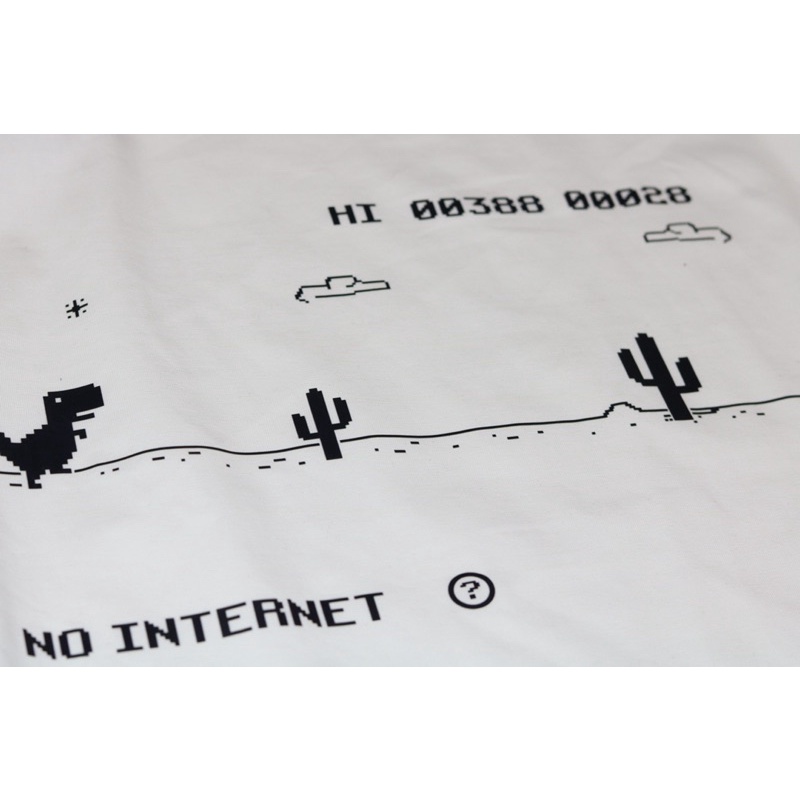 Áo Thun Nam Tay Ngắn Thời Trang In Hình KHỦNG LONG NO INTERNET -MAL STORE- MALBA003