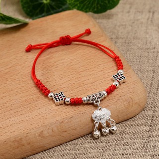 vòng tay dây rút chỉ đỏ