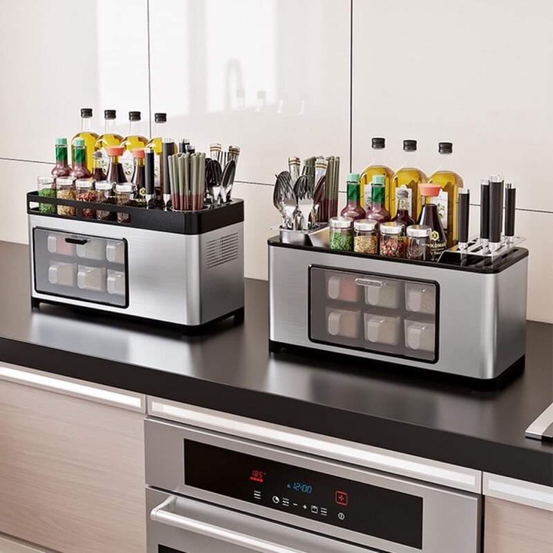 Hộp đựng gia vị inox