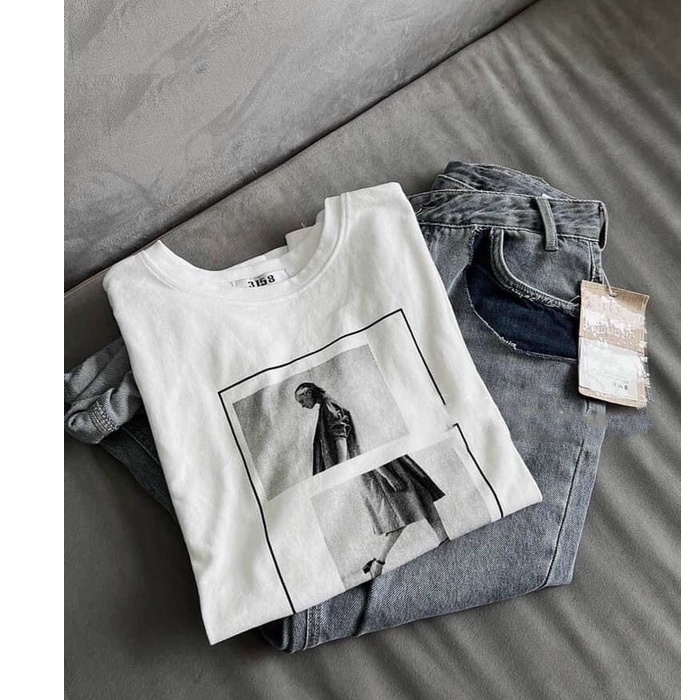 Ấo Thun Tay Lỡ Oversize Cô Gái Đóng Khung 💙 HD Clothings 💙 Phông cộc tay cổ tròn dáng rộng họa tiết đậc sắc, cá tính
