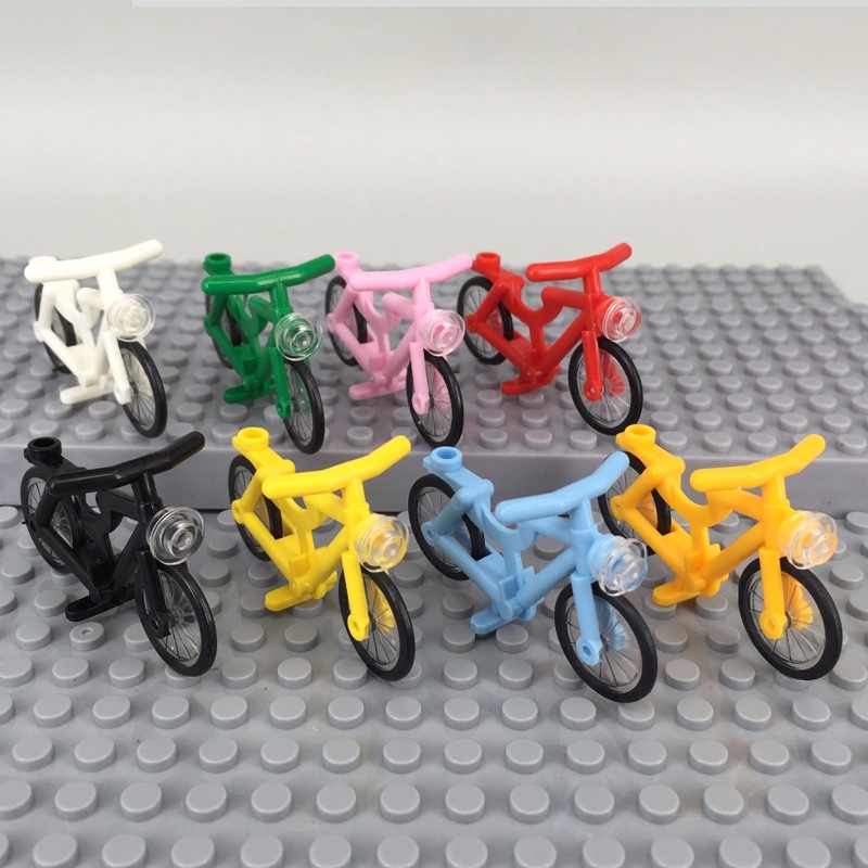 Lego Compatible Bike Motorcycle Bicycle Scooter Accessory Building Blocks for Kids Toys Bricks