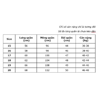 Quần lửng kaki bé trai (36-48kg)