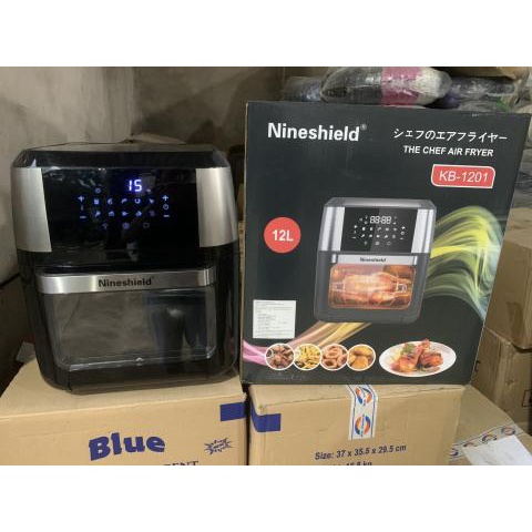 Nồi Chiên Không Dầu Nineshield 12l KB-1201 Bảo Hành 12 Tháng, Nồi Ko Dầu Nấu Cho Cả Nhà