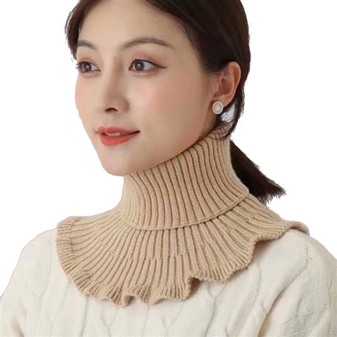Cổ Áo Giả Len Giữ Ấm Cho Mùa Đông,Có Thể Tháo Rời🍀FREESHIP🍀Cổ Áo Nữ Cao Cấp Chất Vải Len Ấm Áp Chống Gió Thời Trang