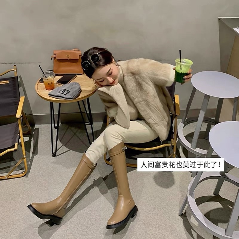 Boot da đế bệt khoá cạnh