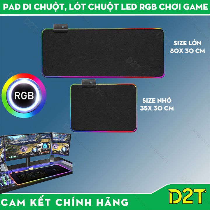 Lót chuột LED RGB, Pad - Mousepad Led RGB 80 x30 cm