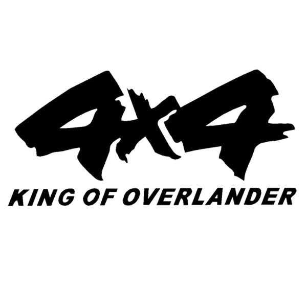 Tem Decal Dán 4 X 4 KING OF OVERLANDER Trang Trí Xe