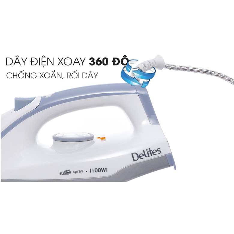 Bàn ủi khô Delites BUK01 Màu Xám